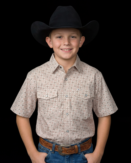 Kid's Callen Short Sleeve Pearl Snap
