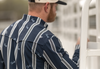 The Rhett Long Sleeve Pearl Snap in Blue